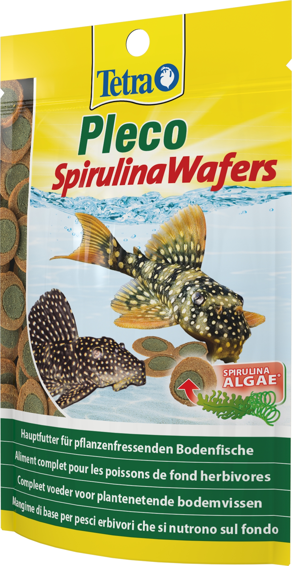 Tetra Pleco Spirulina Wafers, Hauptfutter-Wafers, 42 g